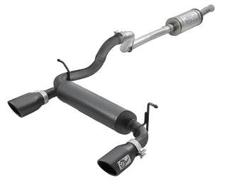 compare product Rebel Series 2-1/2 Inch 409 Stainless Steel Cat-Back Exhaust System w/ Black Tips Jeep Wrangler (Jl) 18-26 V6-3.6L aFe Power