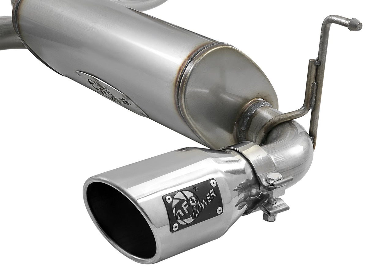 Rebel Series 2-1/2 Inch 409 Stainless Steel Cat-Back Exhaust w/ Polished Tips Jeep Wrangler (Jl) 18-26 V6-3.6L aFe Power aFe Power