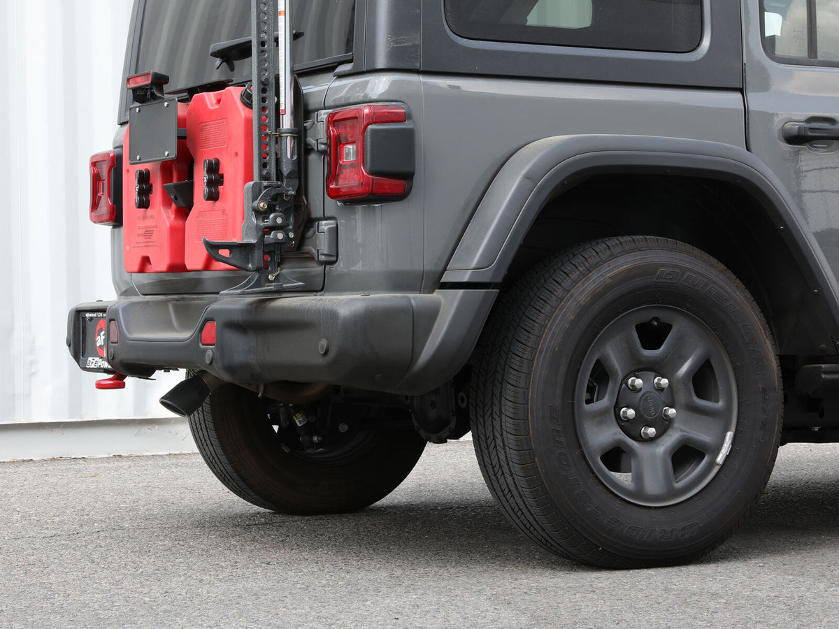 Mach Force-Xp 409 SS Axle-Back Hi-Tuck Exhaust System w/Black Tip Jeep Wrangler (Jl) 18-26 L4-2.0L (t)/V6-3.6L aFe Power aFe Power