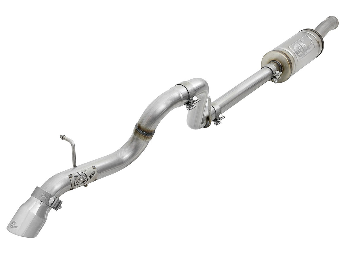 Mach Force-Xp 2-1/2 Inch 409 Stainless Steel Axle-Back Hi-Tuck Exhaust Polished Jeep Wrangler (Jl) 18-26 V6-3.6L aFe Power aFe Power