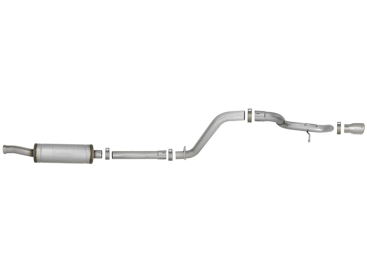 Mach Force-Xp 2-1/2 Inch 409 Stainless Steel Axle-Back Hi-Tuck Exhaust Polished Jeep Wrangler (Jl) 18-26 V6-3.6L aFe Power aFe Power