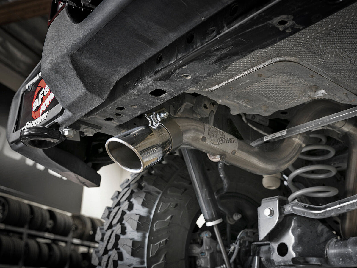 Mach Force-Xp 2-1/2 Inch 409 Stainless Steel Axle-Back Hi-Tuck Exhaust Polished Jeep Wrangler (Jl) 18-26 V6-3.6L aFe Power aFe Power