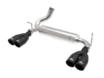compare product Rebel Series 2-1/2 Inch 409 Stainless Steel Axle-Back Exhaust System Black Jeep Wrangler (JK) 07-18 V6-3.6L/3.8L aFe Power