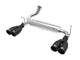 Rebel Series 2-1/2 Inch 409 Stainless Steel Axle-Back Exhaust System Black Jeep Wrangler (JK) 07-18 V6-3.6L/3.8L aFe Power