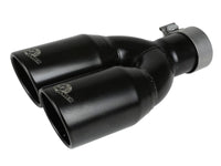 Rebel Series 2-1/2 Inch 409 Stainless Steel Axle-Back Exhaust System Black Jeep Wrangler (JK) 07-18 V6-3.6L/3.8L aFe Power aFe Power