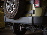 Rebel Series 2-1/2 Inch 409 Stainless Steel Axle-Back Exhaust System Black Jeep Wrangler (JK) 07-18 V6-3.6L/3.8L aFe Power