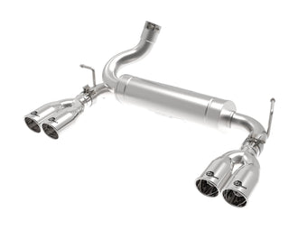 compare product Rebel Series 2-1/2 Inch 409 Stainless Steel Axle-Back Exhaust System Polished Jeep Wrangler (JK) 07-18 V6-3.6/3.8L aFe Power