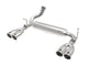 Rebel Series 2-1/2 Inch 409 Stainless Steel Axle-Back Exhaust System Polished Jeep Wrangler (JK) 07-18 V6-3.6/3.8L aFe Power aFe Power