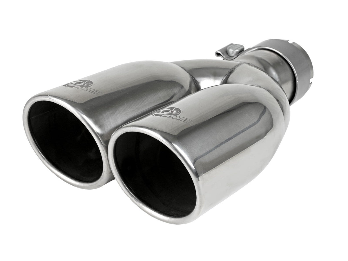 Rebel Series 2-1/2 Inch 409 Stainless Steel Axle-Back Exhaust System Polished Jeep Wrangler (JK) 07-18 V6-3.6/3.8L aFe Power aFe Power