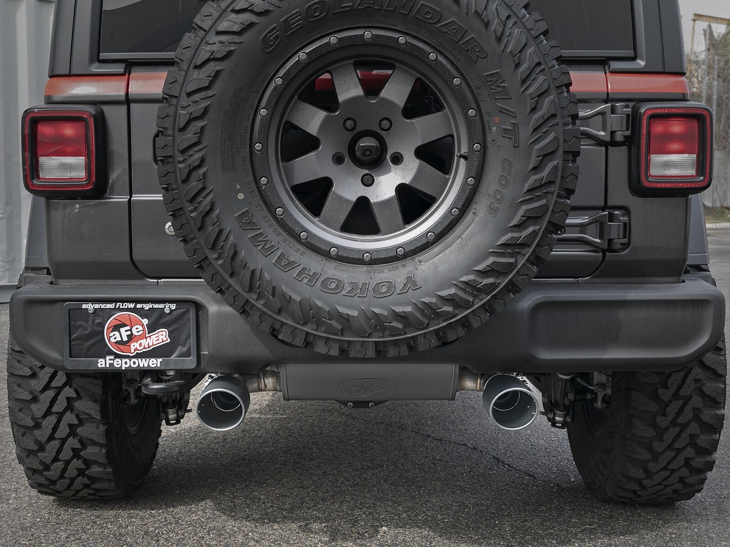 Rebel Series 3 Inch to 2-1/2 Inch 409 Stainless Steel Cat-Back Exhaust w/ Black Tip Jeep Wrangler (Jl) 18-26 L4-2.0L (t) aFe Power