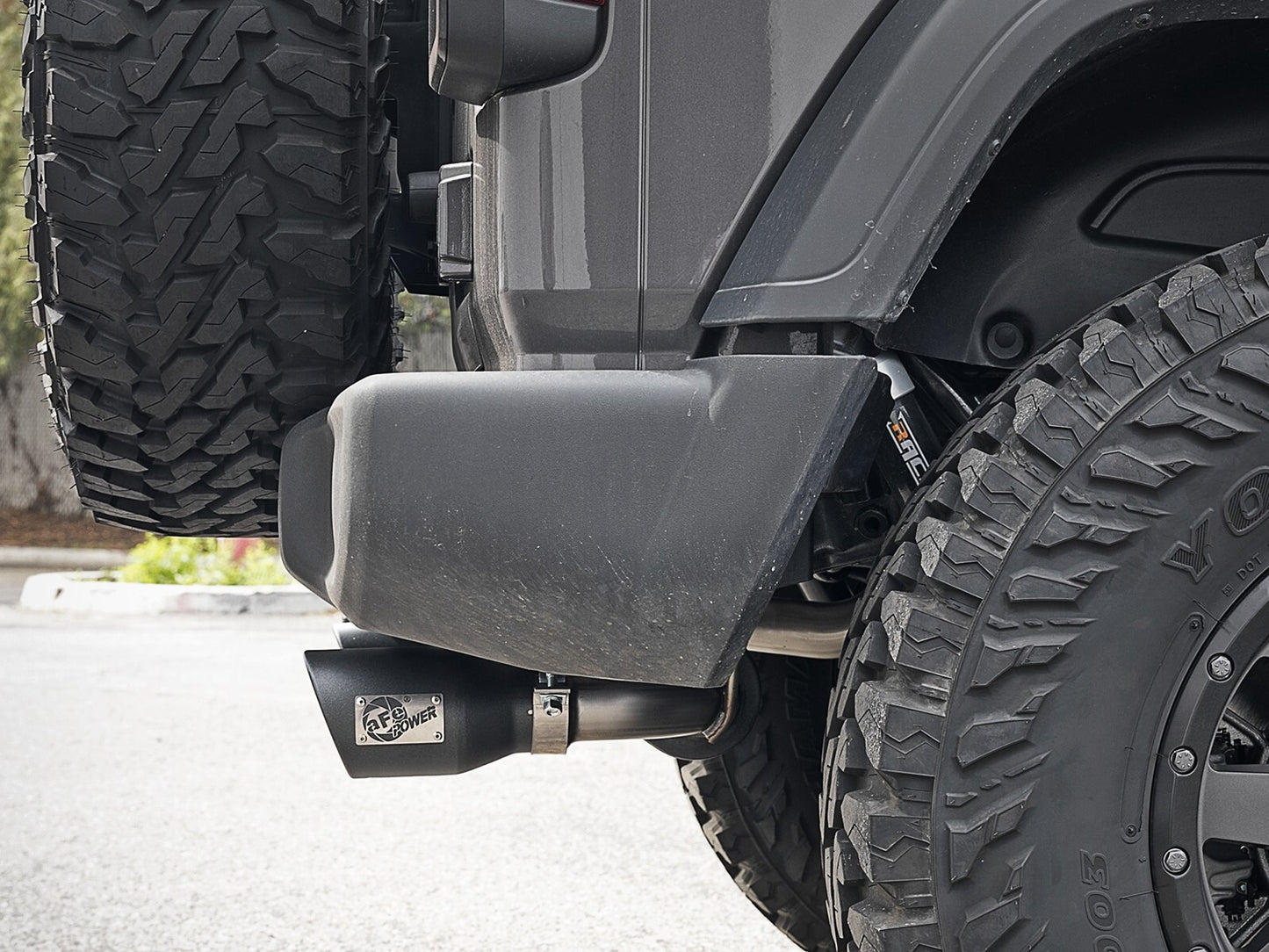 Rebel Series 3 Inch to 2-1/2 Inch 409 Stainless Steel Cat-Back Exhaust w/ Black Tip Jeep Wrangler (Jl) 18-26 L4-2.0L (t) aFe Power