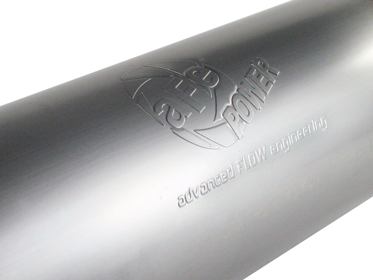 Mach Force-Xp 409 Stainless Steel Muffler 4 Inch ID Center/Center x 8 Inch Dia x 30 Inch L aFe Power aFe Power