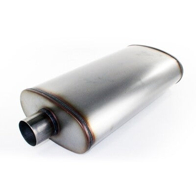 Mach Force-Xp 409 Stainless Steel Muffler (3 Inch ID Center/Center x 5 Inch Dia. x 11 Inch L - Round Body) aFe Power aFe Power