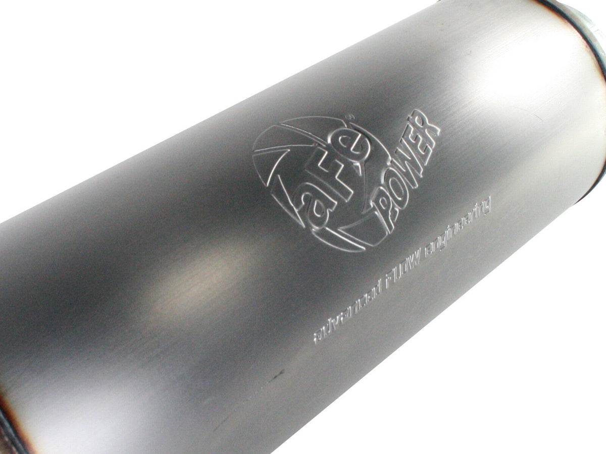 Mach Force-Xp 409 Stainless Steel Muffler 5 Inch ID Inlet & Outlet, 30 Inch Length, 8 Inch Diameter aFe Power aFe Power