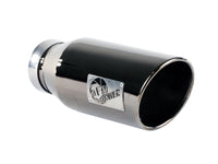 Mach Force-Xp 409 Stainless Steel Clamp-on Exhaust Tip Black Chrome 4 Inch Inlet x 6 Inch Outlet x 15 Inch L aFe Power aFe Power