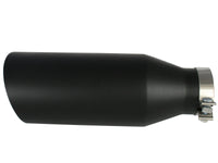 Mach Force-Xp 409 Stainless Steel Clamp-on Exhaust Tip Black 4 Inch Inlet x 7 Inch Outlet x 18 Inch L aFe Power aFe Power