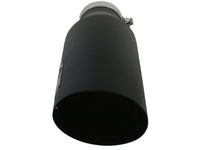 Mach Force-Xp 409 Stainless Steel Clamp-on Exhaust Tip Black 4 Inch Inlet x 7 Inch Outlet x 18 Inch L aFe Power aFe Power