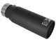Mach Force-Xp 409 Stainless Steel Clamp-on Exhaust Tip Black 3 Inch Inlet x 4 Inch Outlet x 12 Inch L aFe Power aFe Power