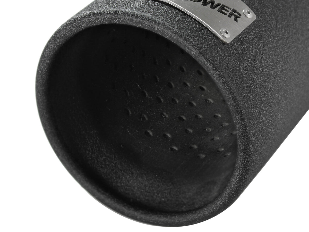 Mach Force-Xp 409 Stainless Steel Clamp-on Exhaust Tip Black 3 Inch Inlet x 4 Inch Outlet x 12 Inch L aFe Power aFe Power