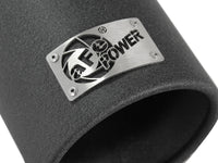 Mach Force-Xp 409 Stainless Steel Clamp-on Exhaust Tip Black 3 Inch Inlet x 4 Inch Outlet x 12 Inch L aFe Power aFe Power