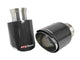 Mach Force-Xp 4-1/2 Inch Carbon Fiber OE Replacement Exhaust Tips Dodge Charger/Hellcat 15-22 V8-6.2L/6.4L Natural Finish aFe Power aFe Power