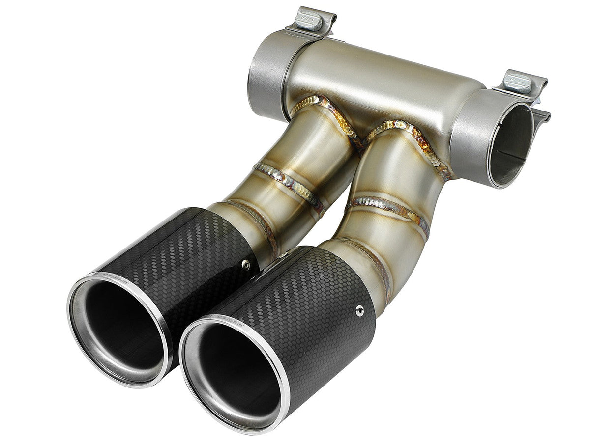 Mach Force-Xp 3-1/2 Inch Carbon Fiber OE Replacement Exhaust Tips Porsche Cayman S/Boxster S (981) 13-16 H6-3.4L aFe Power aFe Power