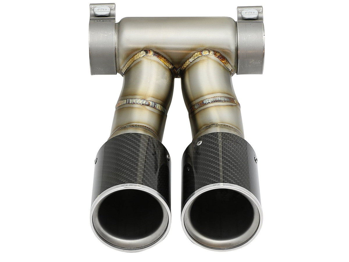 Mach Force-Xp 3-1/2 Inch Carbon Fiber OE Replacement Exhaust Tips Porsche Cayman S/Boxster S (981) 13-16 H6-3.4L aFe Power aFe Power