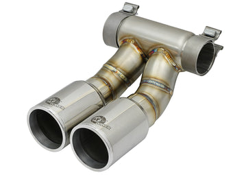 compare product Mach Force-Xp 3-1/2 Inch Polished OE Replacement Exhaust Tips Porsche Cayman S/Boxster S (981) 13-16 H6-3.4L aFe Power