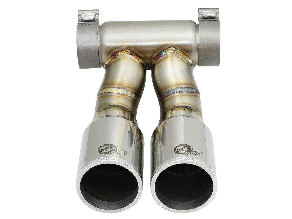 Mach Force-Xp 3-1/2 Inch Polished OE Replacement Exhaust Tips Porsche Cayman S/Boxster S (981) 13-16 H6-3.4L aFe Power aFe Power