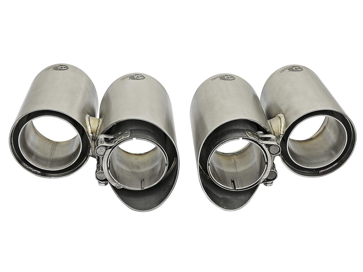 Mach Force-Xp 304 Stainless Steel OE Replacement Exhaust Tips Polished Porsche 911 Carrera S (991) 12-16 H6-3.8L aFe Power aFe Power