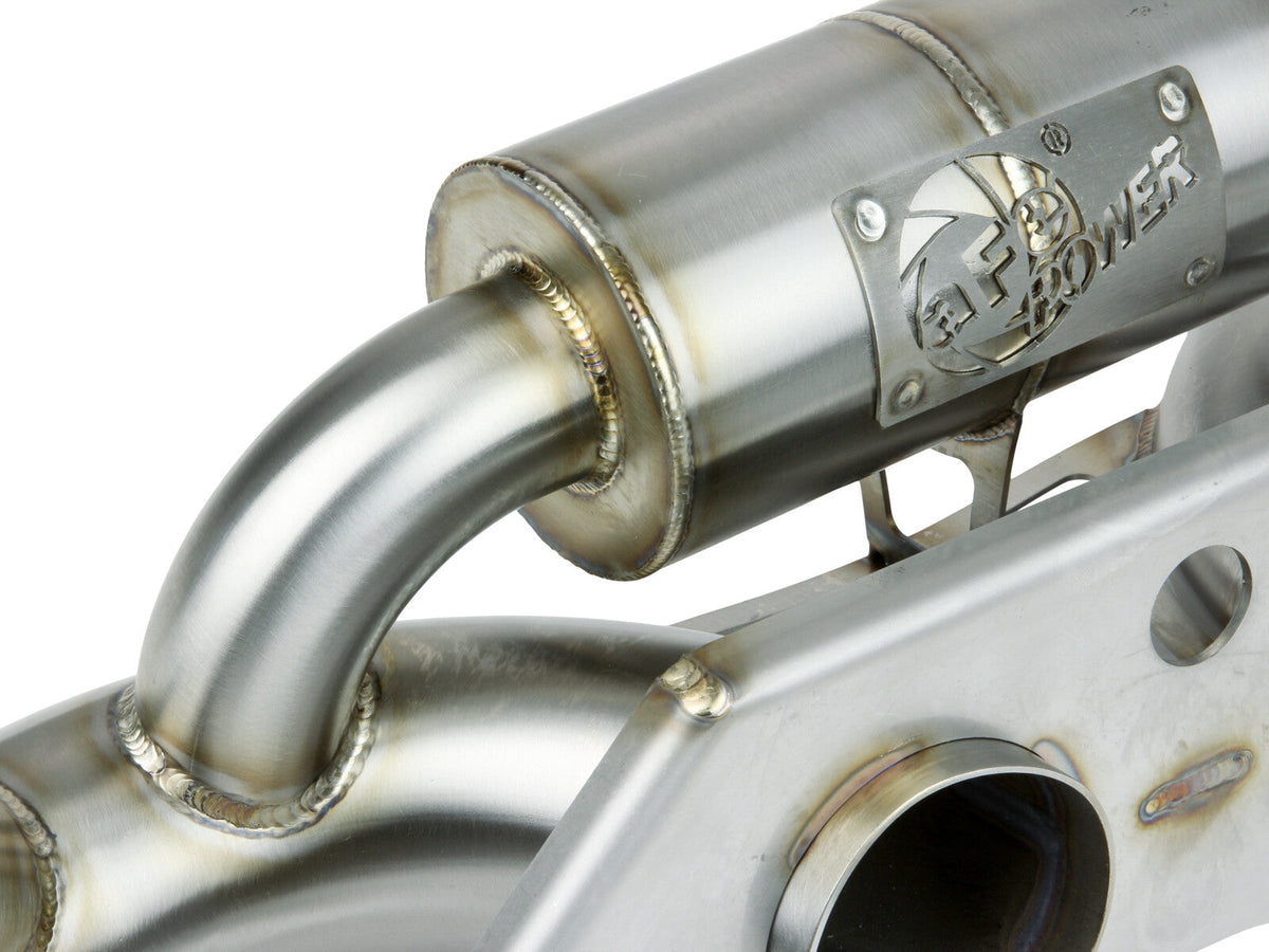 Mach Force-Xp 304 Stainless Steel Secondary Muffler Delete Pipe Porsche 911 GT3 14-19 H6-3.8L/4.0L aFe Power aFe Power