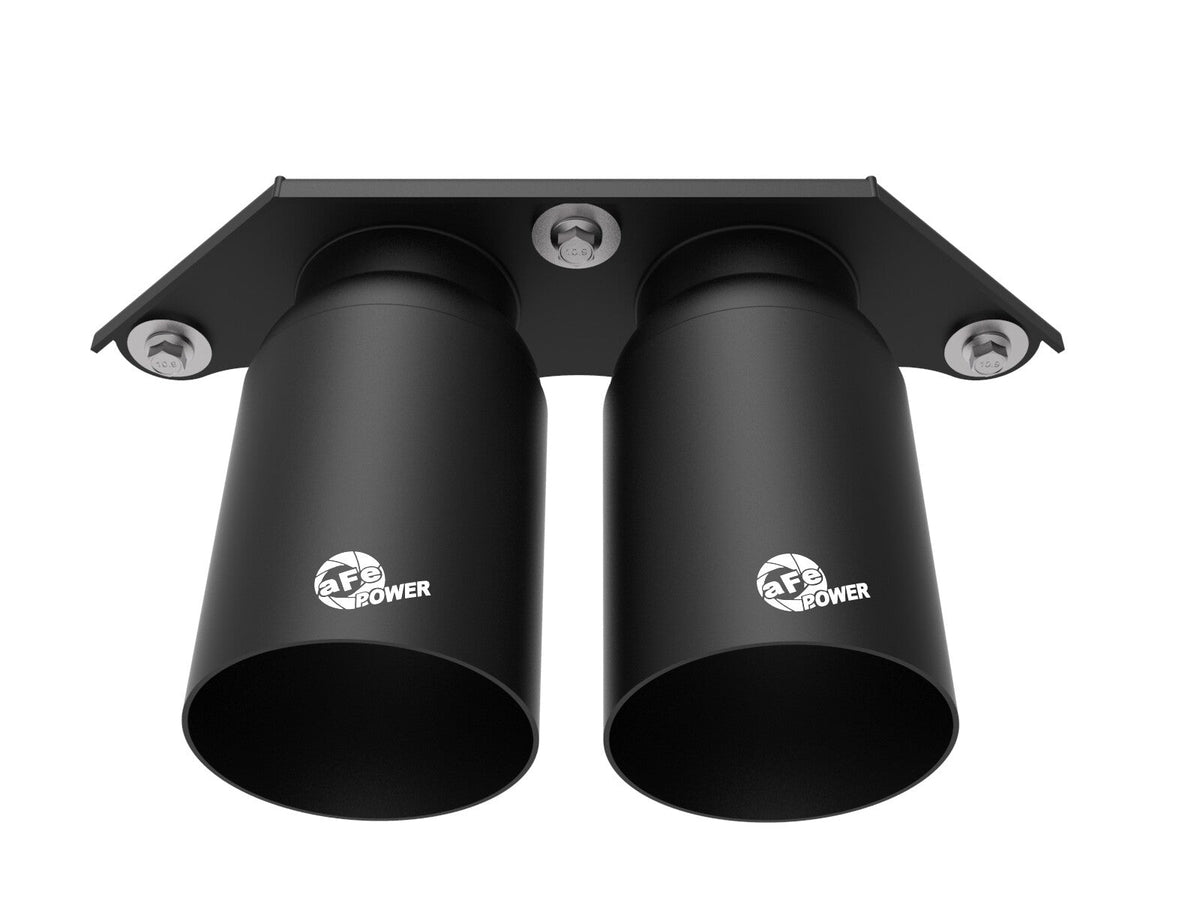 Mach Force-Xp 4 Inch Satin Black OE Replacement Exhaust Tips Porsche 911 GT3 14-19 H6-3.8L/4.0L aFe Power aFe Power