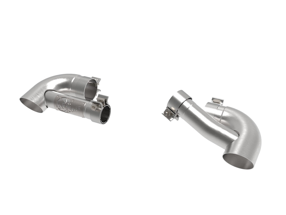 Mach Force-Xp 304 Stainless Steel OE Replacement Exhaust Tips Brushed Jeep Wrangler 392 21-26 V8-6.4L aFe Power aFe Power