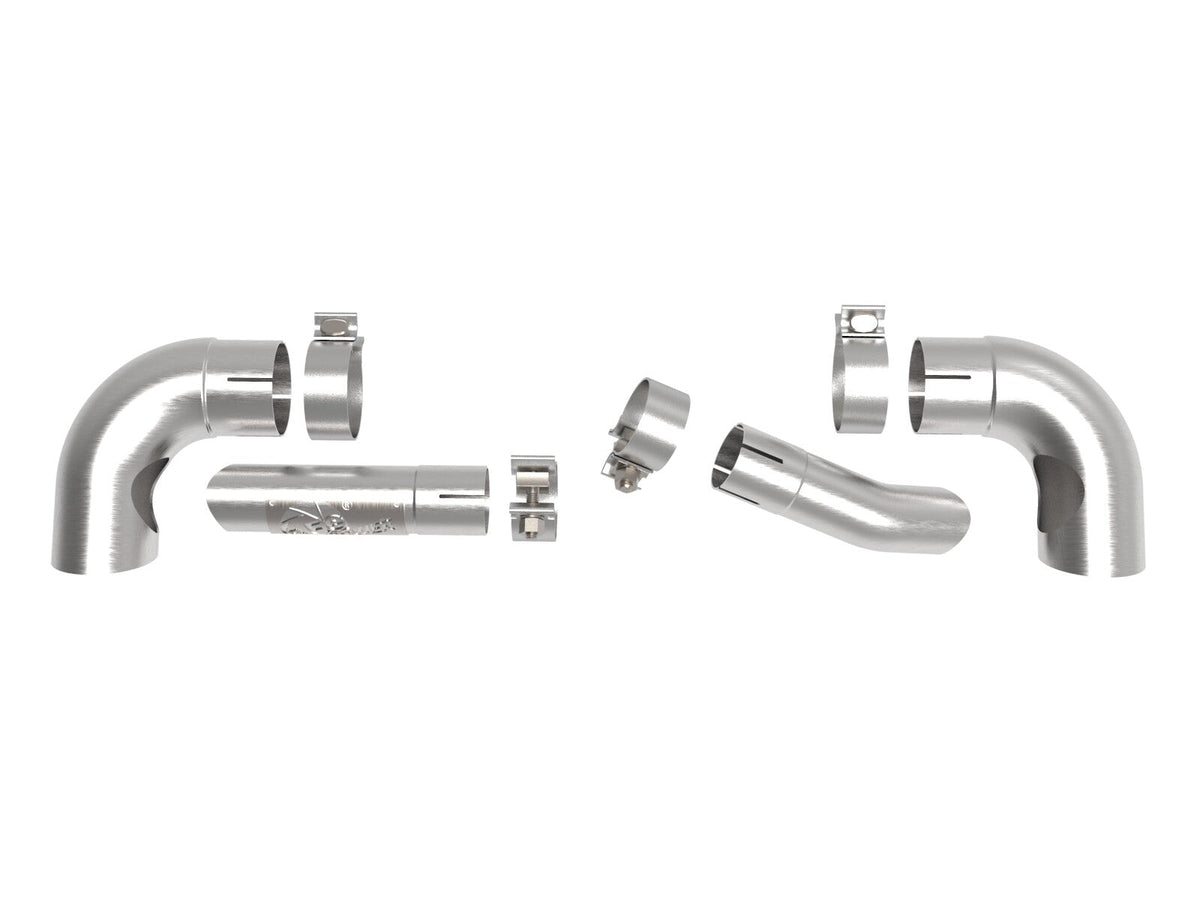 Mach Force-Xp 304 Stainless Steel OE Replacement Exhaust Tips Brushed Jeep Wrangler 392 21-26 V8-6.4L aFe Power aFe Power