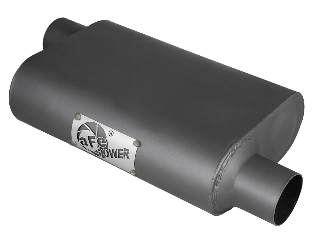 Scorpion Aluminized Steel Muffler 2-1/2 Inch ID Offset/Offset x 10 Inch W x 4 Inch H x 13 Inch L - Oval Body aFe Power aFe Power