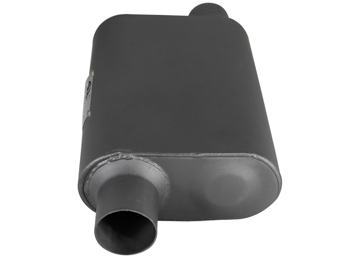 Scorpion Aluminized Steel Muffler 2-1/2 Inch ID Offset/Offset x 10 Inch W x 4 Inch H x 13 Inch L - Oval Body aFe Power aFe Power