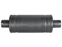 Mach Force-Xp 409 Stainless Steel Muffler w/ High-Temp Metallic Black finish 2-1/2 Inch ID Inlet & Outlet Center/Center 14 Inch L x 6 Inch Dia. aFe Power aFe Power