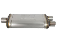 Mach Force-Xp 409 Stainless Steel Muffler 2-1/2 Inch ID Center/Dual-Outlet x 9 Inch W x 4 Inch H x 18 Inch L - Oval Body aFe Power aFe Power