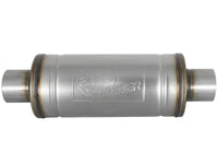 Mach Force-Xp 409 Stainless Steel Muffler 3 Inch ID Center/Center x 6 Inch Dia. x 14 Inch L - Round Body aFe Power aFe Power