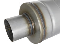 Mach Force-Xp 409 Stainless Steel Muffler 3 Inch ID Center/Center x 6 Inch Dia. x 14 Inch L - Round Body aFe Power aFe Power