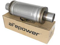 Mach Force-Xp 409 Stainless Steel Muffler 3 Inch ID Center/Center x 6 Inch Dia. x 14 Inch L - Round Body aFe Power aFe Power