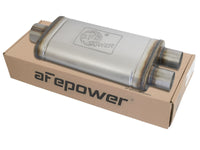 Mach Force-Xp 409 Stainless Steel Muffler 3 Inch ID Center/2-1/2 Dual-Outlet x 18 Inch L x 9 Inch W x 4 Inch H - Oval Body aFe Power aFe Power