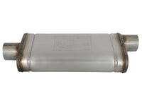 Mach Force-Xp 409 Stainless Steel Muffler 3 Inch ID Center/Offset x 9 Inch W x 4 Inch H x 18 Inch L- Oval Body aFe Power aFe Power