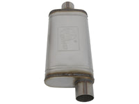 Mach Force-Xp 409 Stainless Steel Muffler 3 Inch ID Center/Offset x 9 Inch W x 4 Inch H x 18 Inch L- Oval Body aFe Power aFe Power