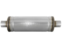 Mach Force-Xp 409 Stainless Steel Muffler 2-1/2 Inch ID Center/Center 18 Inch L x 6 Inch Dia - Round Body aFe Power aFe Power