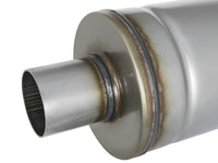 Mach Force-Xp 409 Stainless Steel Muffler 2-1/2 Inch ID Center/Center 18 Inch L x 6 Inch Dia - Round Body aFe Power aFe Power