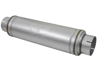 compare product Atlas Aluminized Steel Muffler 5 Inch ID Center/Center x 7 Inch Dia. x 24 Inch L - Round Body aFe Power