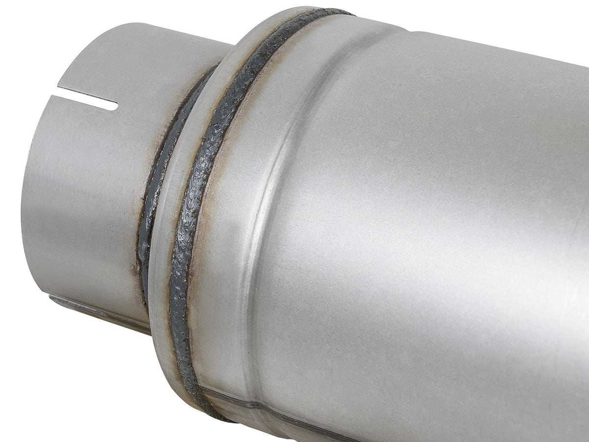 Atlas Aluminized Steel Muffler 5 Inch ID Center/Center x 7 Inch Dia. x 24 Inch L - Round Body aFe Power aFe Power