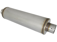 Mach Force-Xp 409 Stainless Steel Muffler 3-1/2 Inch ID Center/Center x 7 Inch Dia. x 24 Inch L - Round Body aFe Power aFe Power