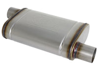 Mach Force-Xp 409 Stainless Steel Muffler 2-1/2 Inch ID Offset/Offset x 9 Inch W x 4 Inch H x 14 Inch L - Oval Body aFe Power aFe Power